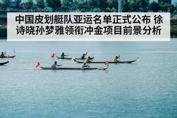 中国皮划艇队亚运名单正式公布 徐诗晓孙梦雅领衔冲金项目前景分析